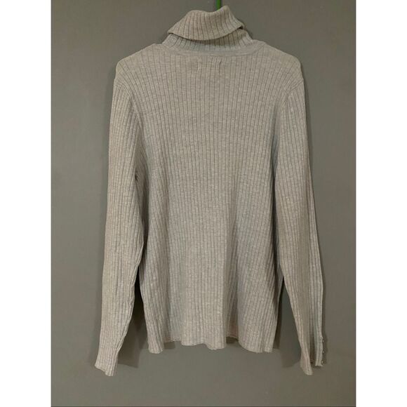 Croft & Barrow Grey Ribbed Turtleneck Sweater Size XXL NWOT - Picture 6 of 6